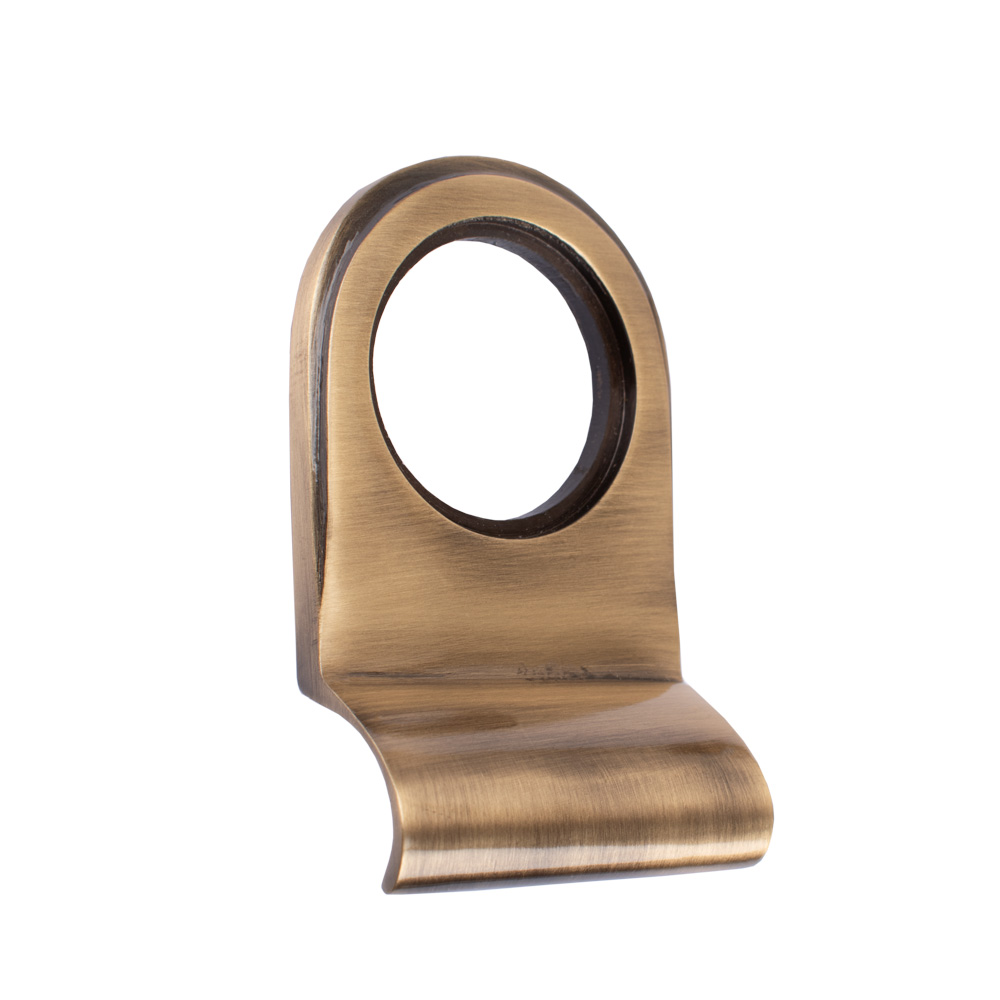 Dart Radius Top Solid Brass Cylinder Pull 84mm x 45mm - Antique Brass